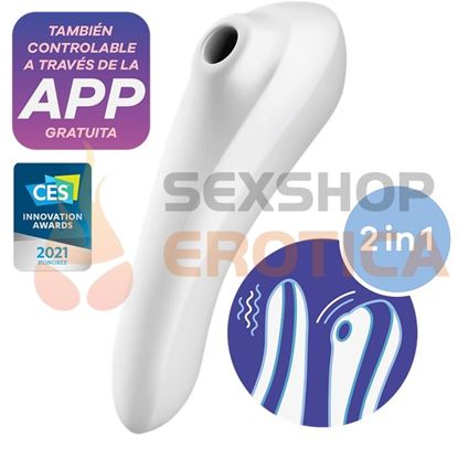 Satisfyer Dual Pleasure white succionador de clitoris con 2 motores
